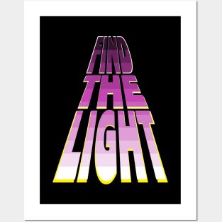 Find the Light - Magenta Posters and Art